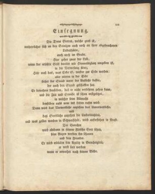 Einsegnung.