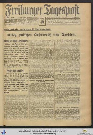 26.07.1914 (Sonderausgabe)
