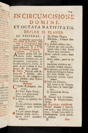 113-119, In Circumcisione Domini, Et Octava Nativitatis