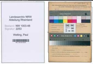 Entnazifizierung Paul Welling , geb. 17.06.1908 (Arzt)