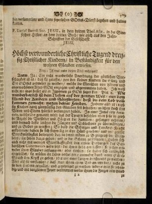 179-187, Hoechst verwunderliche Christliche Tugend dreysig ...; ...