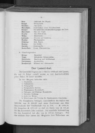 Der Lesezirkel.