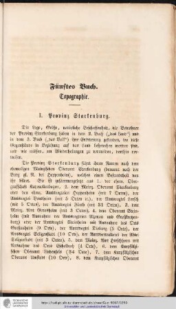 Fünftes Buch. Topographie.