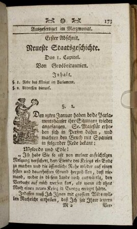 Erster Abschnit. Neueste Staatsgeschichte.