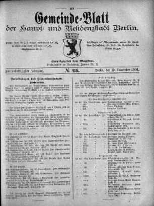 1901,45: No. 45, 10. November 1901