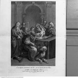 Serie nach den Fresken Domenichinos im Dom von Fano, Cappella Nolfi, das Leben der Maria und des Heilandes darstellend, Die Beschneidung (Taf. [6])