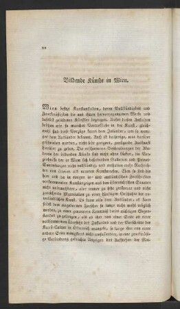 Bildende Künste in Wien.