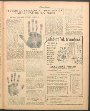 Los astros y la mano