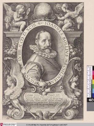 Ioannes Bollius [Porträt des Malers Hans Bol; Hans Bol; Portret Hans Bol]