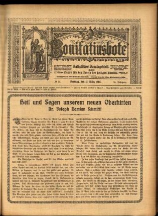 Erste Ausgabe vom Sonntag, den 17. März 1907.