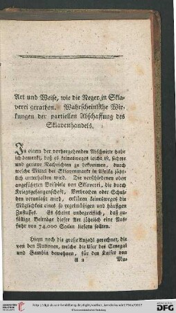 Fortsetzung von Bryan Edwards Beschreibung der Brittischen Kolonien in Westindien