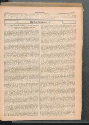 Verantwortlichkeitsgefühl - Berufsfreude : ein Beitrag zur Frage der kollegialen Schulleitung ; [Lehrerwarte]