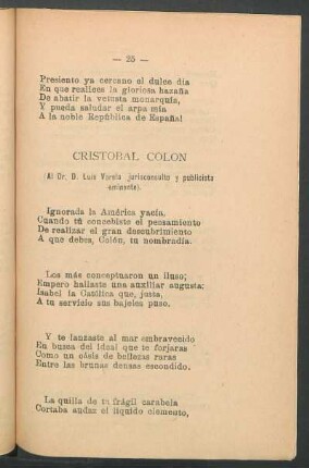 Cristóbal Colón : (Al Dr. D. Luis Varela jurisconsulto y publicista eminente).