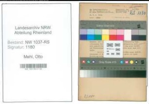 Entnazifizierung Otto Mehl , geb. 26.03.1901 (Polizeibeamter)