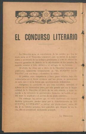 El concurso literario
