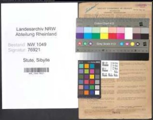 Entnazifizierung Sibylle Stute , geb. 24.05.1912 (Lehrerin)