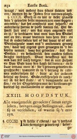 XXIII. Hoofdstuk