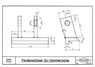 Pendelschläger für Hammermühle