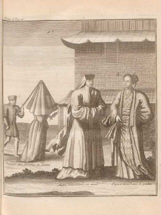 Parasol des femmes de qualité. Autre d'une dame en dueil ...