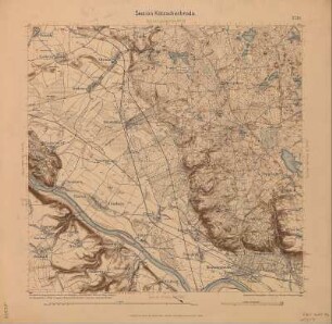 Section Kötzschenbroda aus: Topographische Karte (Äquidistantenkarte) Sachsen