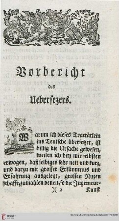 Vorbericht des Uebersezers