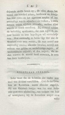 Koloniaal stelsel