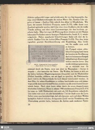 Pompejanisches Vermietungsplakat