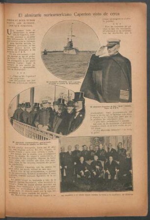 El almirante norteamericano Caperton visto de cerca