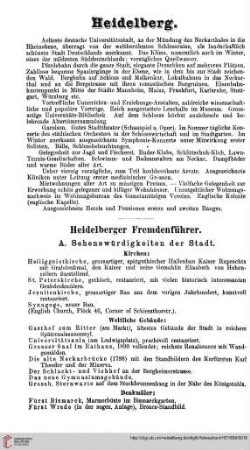 Heidelberger Fremdenführer