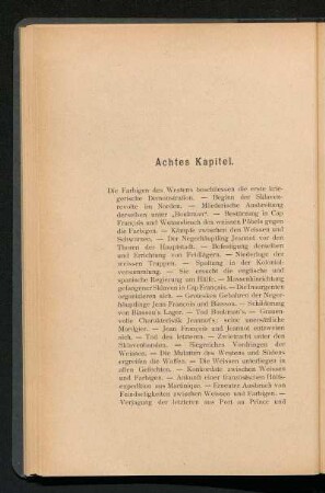 Achtes Kapitel. - [Die Insurrektion der Sklaven]