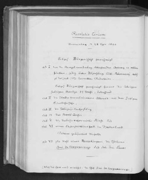 Resolutio Civium, Donnerstag d. 28 Nov. 1844