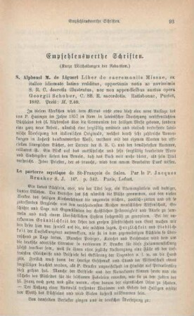 93-104 Empfehlenswerthe Schriften
