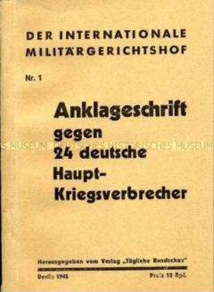 Dokumentation des Internationalen Militärgerichtshofes
