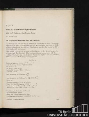 Kapitel X. Das AG-Elektronen-Synchrotron.