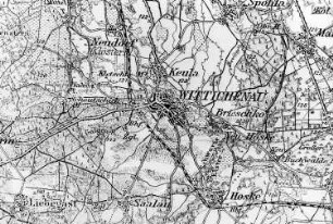 Wittichenau. Reichskarte, 1:100.000, Einheitskarte Nr. 89, 1922