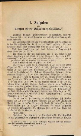 Praktische Aufgaben aus dem Gewerbsleben zur Erlernung der einfachen Buchführung : nebst Bemerkungen über Buchführung u. Wechsel