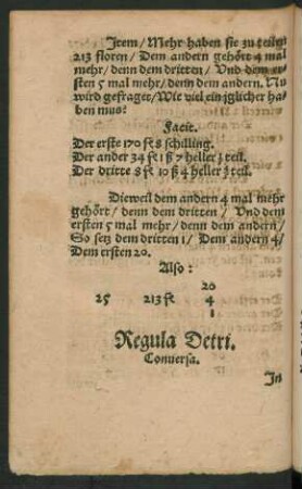 Regula Detri.