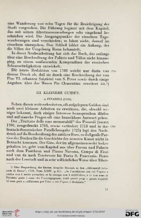 III. Kleinere Guiden