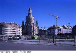 Frauenkirche : Quartier I, Frauenkirche und Quartier III (Baustelle)
