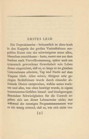 Erstes Leid