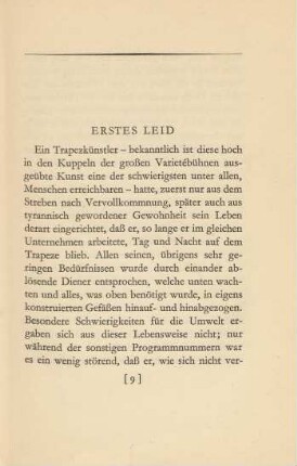 Erstes Leid