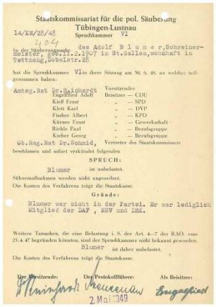 Blumer, Adolf