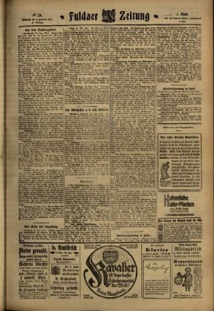Zweite Ausgabe vom Mittwoch, den 01. Februar 1911.