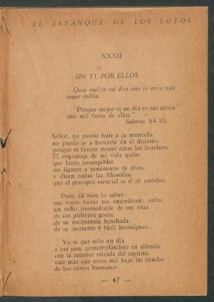 XXXII - Sin ti, por ellos