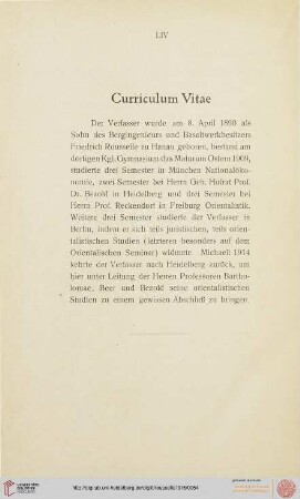 Curriculum Vitae