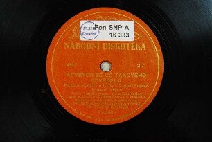 Kdybych se takového dověděla : recitativ Mařenky a Jeníka z I. jednání opery "Prodaná nevěsta" / Hudba: Bedřich Smetana; Slova - Karel Sabina