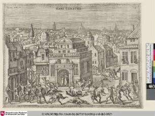 Vani conatus [Die Leute vor dem Haus Lots in Sodom werden mit Blindheit geschlagen; The people of Sodom smitten with blindness]