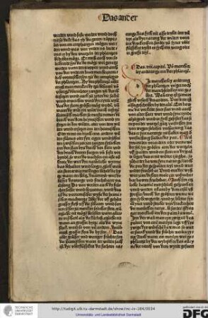 Die mancherley anderung der phlantzen volget noch der manchfeltikeyt irer gebort.