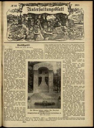 Ausgabe vom Sonntag, den 03. November 1918.