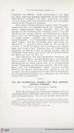 Vo den brechbarsten Strahlen und ihrer photographischen Aufnahme, 3